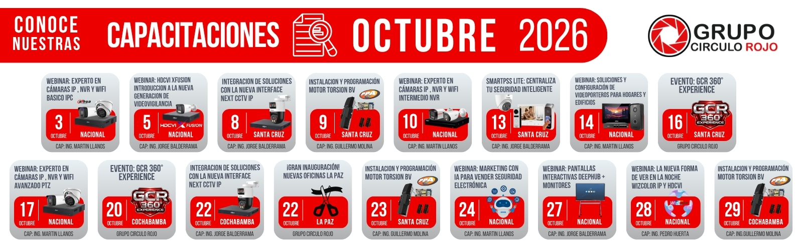 Capacitaciones Octubre 2026